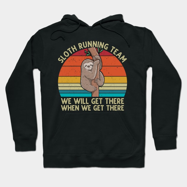 Sloth Running Team Hoodie by DragonTees